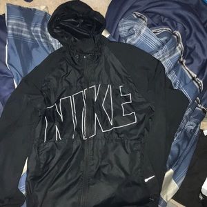 Black Nike windbreaker